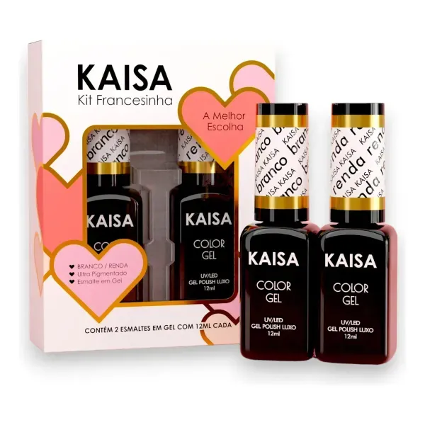 9047 - Kit Esmalte Em Gel Para Francesinha Kaisa 9047 - Kit Esmalte Em Gel Para Francesinha Kaisa